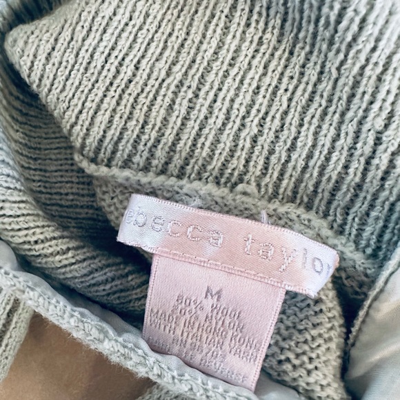 Rebecca Taylor Long Sleeve Turtleneck Sweater Womens Size M - Picture 13 of 13